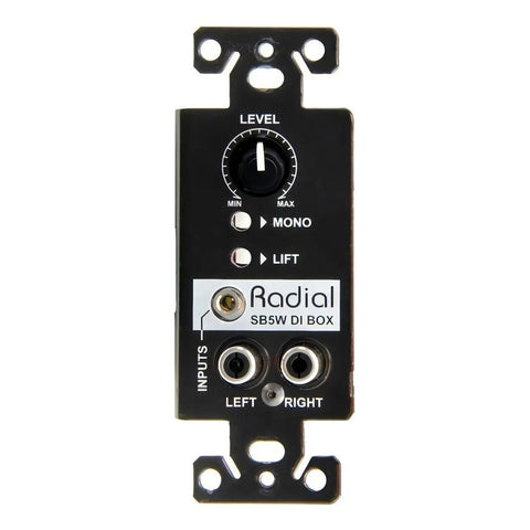 Caja Directa Pasiva Radial Sb-5w Para Montaje En Pared De 2 Canales