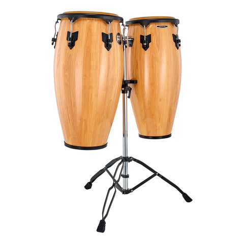 Congas Meinl Headliner Hc-812 Nat 11 Y 12 Pulgadas Con Soporte Natural