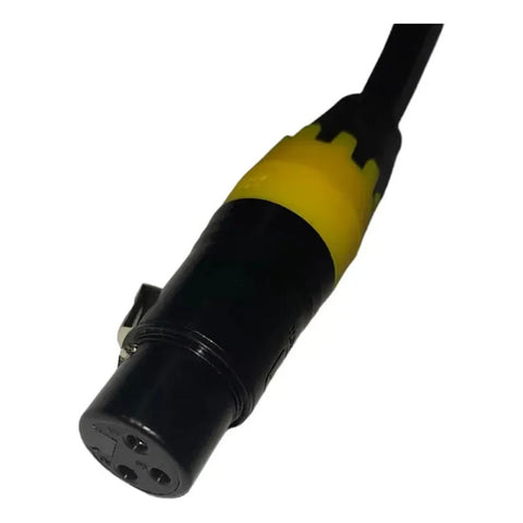 Cable Xlr 5m Negro/amarillo Solcor 5226l05