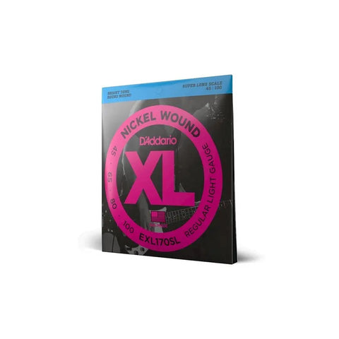 Juego Cuerdas P/ Bajo De 4 Cuerdas 45-100 Daddario Exl170sl