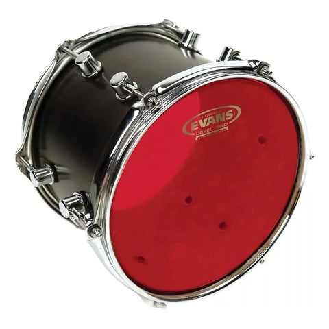 Parche Tom Hidráulico P/ Batería 16 Pulgadas Evans Drumheads Tt16hr Rojo
