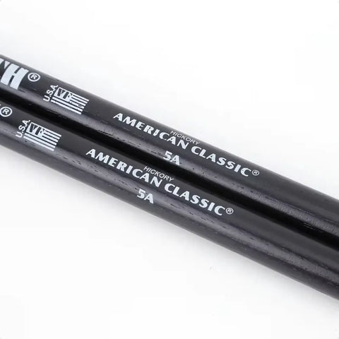Vic Firth 5ab Baquetas Punta De Madera Batería Percusión Color Negro Tamaño 16 5a