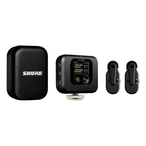 Kit Micrófonos Inalámbricos Y Receptor Shure Mv-two-kit Negro