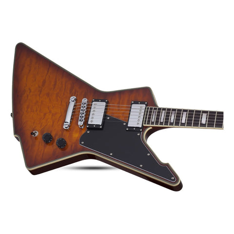 Guitarra Eléctrica Schecter E-1 Custom Vintage Sunburst Diestro Naranja Ébano