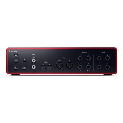 Interfaz De Audio Usb De Escritorio Scarlett 18i16 Focusrite Color Rojo