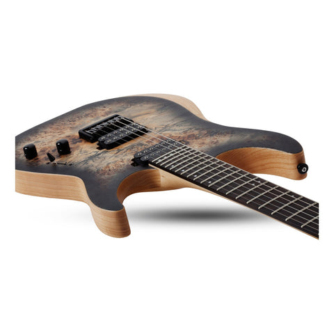 Guitarra Eléctrica Schecter Reaper-6 Scb Fresno Satin Charcoal Burst Ébano