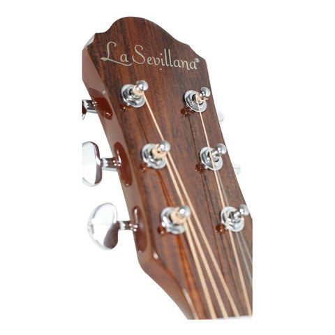 Guitarra Electroacústica Jumbo La Sevillana Ju-340ceq Nat Natural