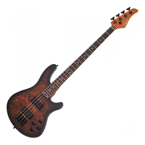 Bajo Electric 4 Cuerdas Schecter C-4 Standard Tobacco Burl Diestro Chocolate Mate 4