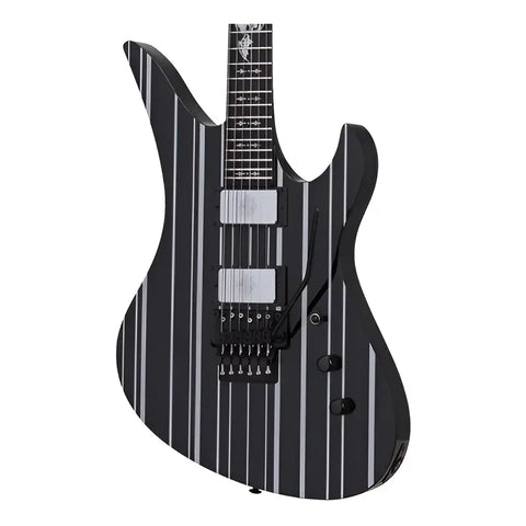 Schecter Synyster Custom Guitarra Eléctrica Floyd Rose Msi Color Negro Diestro