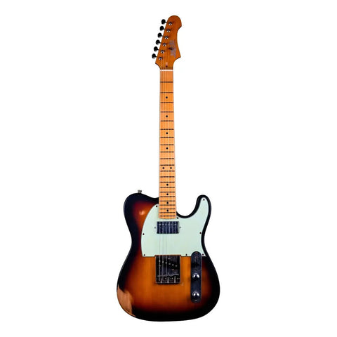 Guitarra Eléctrica Jet Guitars Jt350relic Sunburst Relic Diestro Marrón Maple