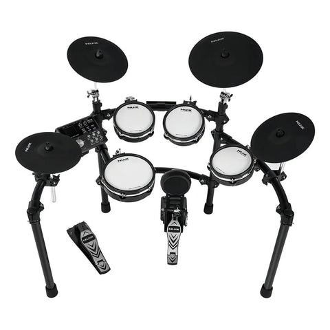 Batería Eléctrica Nux Dm-7x Usb Midi Platillos Pedales Malla 9 Cuerpos
