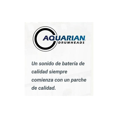 Parche De Batería 10 Aquarian Response 2 Transp 2 Cap Rsp210