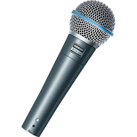 Microfono Original Dinamico Super Cardioide Shure Beta 58a Azul/plata