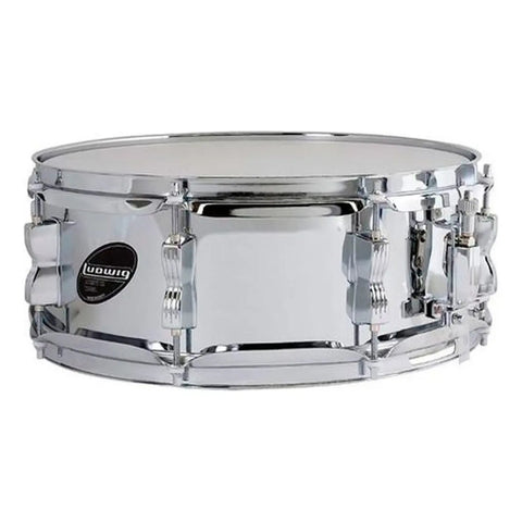 Tarola Batería Ludwig Accent Lc054s Acero Cromado 14x5 Pulgadas