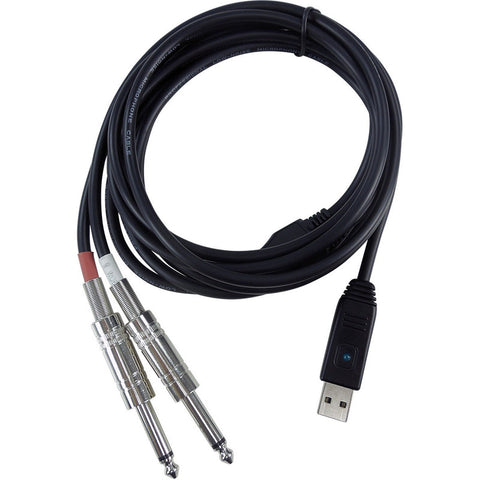 Cable Usb A Dos Plug Trs 1/4 PuLG 2m Behringer Line 2 Usb Negro