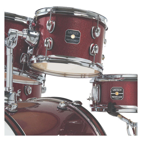 Batería Acústica Completa Gretsch Renegade Ruby Sparkle