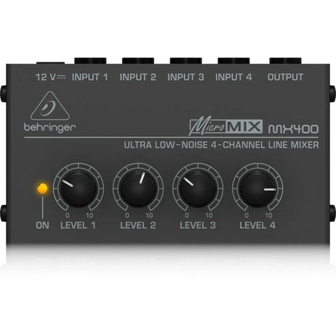 Mezcladora De Línea De 4 Canales, Behringer Mx400