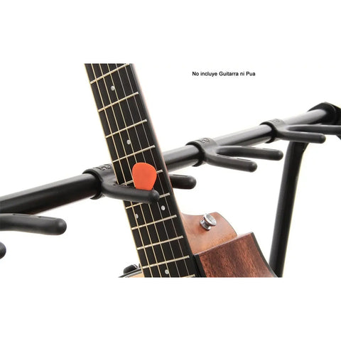 Hercules Gs525b Atril Soporte Stand Para 5 Guitarras / Bajos Color Negro