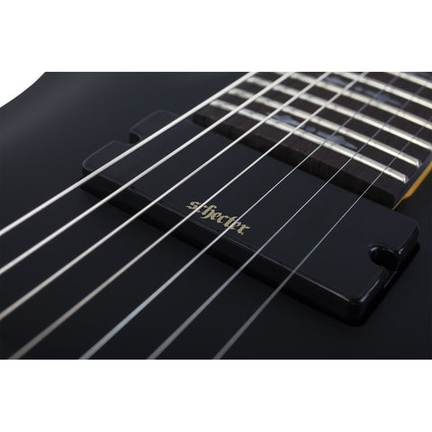 Guitarra Electrica Schecter Demon-7 Aged Black Satin Diestro Negro