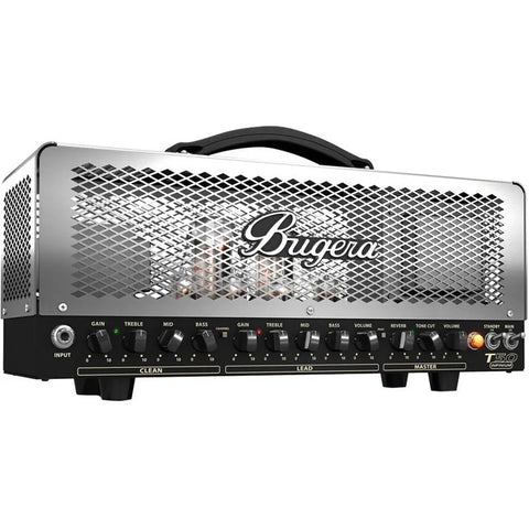 Cabezal Amplificador P/guit. Valvulas, Bugera T50 Infinium Plateado/negro