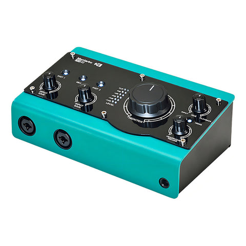 Interfaz Audio Usb Montarbo Dsi-22 24bit 192khz 2 Entradas Xlr/trs Phantom Cian