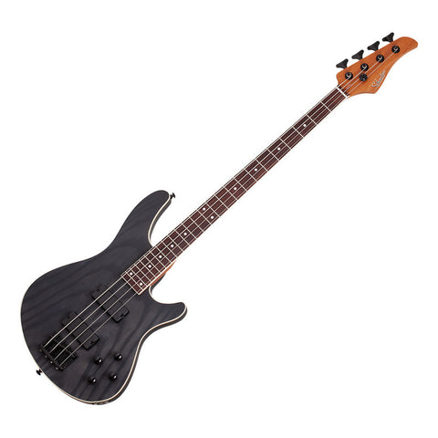Bajo Electric 4 Cuerdas Schecter C-4 Standard Charcoal Satin Acabado Del Cuerpo Mate Color Gris Oscuro Orientación De La Mano Diestro