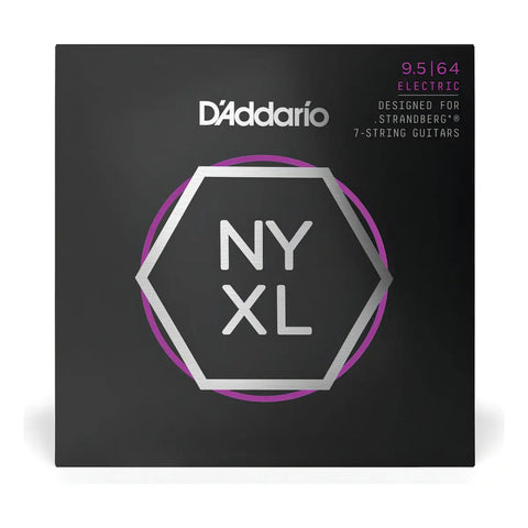 Encordadura Daddario Guitar Eléctrica 7 Cuerdas Nyxl09564sb