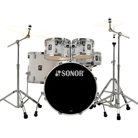 Batería De 5 Pzas Blanco Piano Birch, Sonor Aq1 Studio Set
