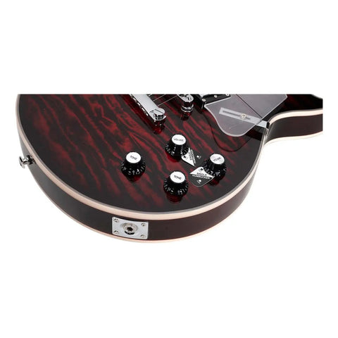 Mars Guitarra Electrica Mod. Lp Custom Color Rojo Material Del Diapasón Palisandro Orientación De La Mano Diestro Palo De Rosa