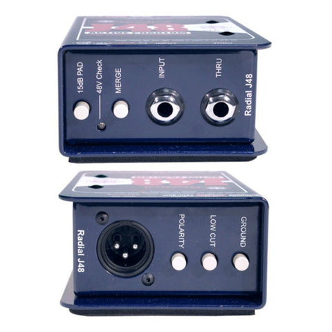 Caja Directa Activa C/headroom P/guitarra O Bajo, Radial J48