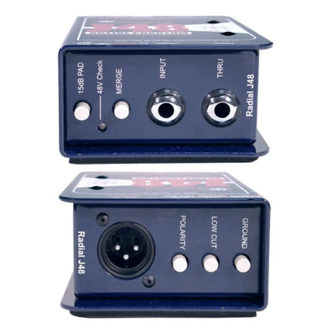 Caja Directa Activa C/headroom P/guitarra O Bajo, Radial J48