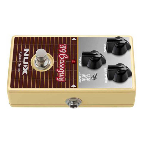 Pedal Emula 29 Bassman Nux Nro-7 59 Bass Guy Overdrive Plateado