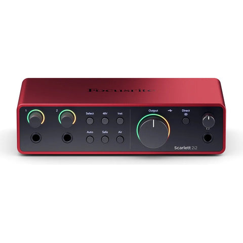 Focusrite Scarlett 2i2 Interfaz De Audio Usb-c 4ª Gen Color Rojo