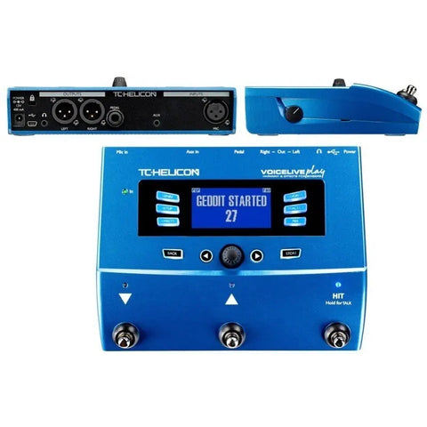 Pedal De Efectos Para Voz, Tc Helicon Voicelive Play Azul