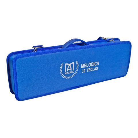 Melodica De 32 Teclas Con Estuche De Tela Maxima Sr-32sf Blu