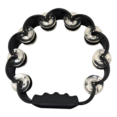 Pandero De Mano De Plástico Color Negro New Beat Pwc-10 Negro