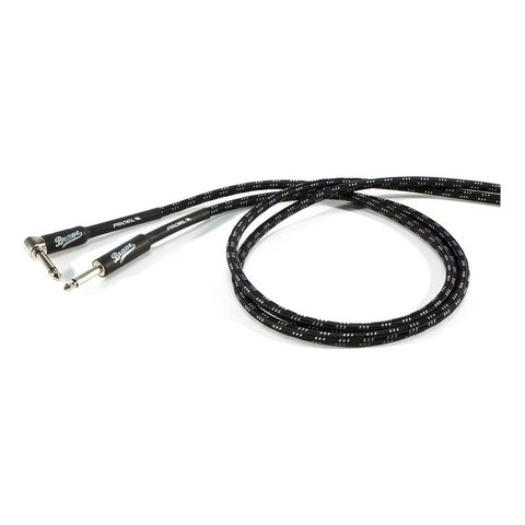 Proel Brv120lu3bw Cable Guitarra Bajo Instrumento Textil 3m