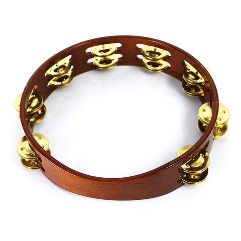 Pandero De Mano Doble Hilera De Crótalos Meinl Ta2b-ab Color Café