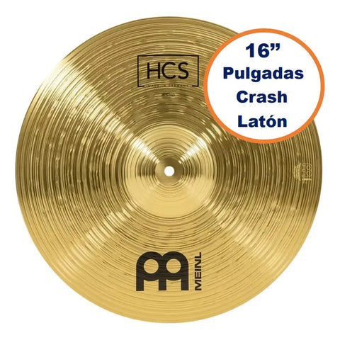 Platillo Crash Latón 16 Pulgadas Meinl Hcs16c