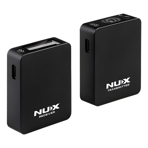 Micrófono Inalámbrico 44.1 Khz/ 24 Bits 30 G Nux B-10 Negro