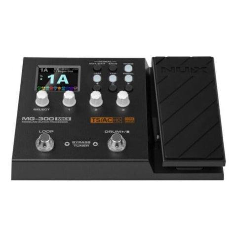 Pedalera Multiefectos P/ Guitarra Eléctrica Nux Mg-300 Mkii Negro