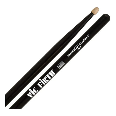 Vic Firth 5ab Baquetas Punta De Madera Batería Percusión Color Negro Tamaño 16 5a