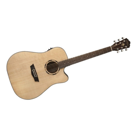 Guitarra Electroacustica Dreadnought Washburn D10sce Nat Natural
