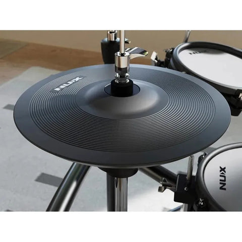 Batería Electrónica Nux Dm-310h Parches Mesh Soporte Hi-hat Negro