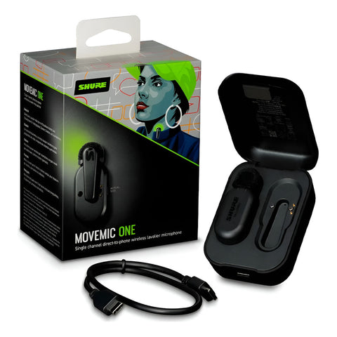 Micrófono Miniatura Inalámbrico Bluetooth Shure Mv-one Negro