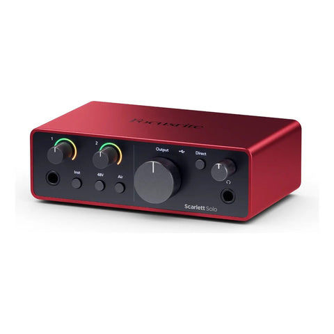 Interfaz De Audio 2x2 Scarlett Solo 4g Focusrite Color Rojo