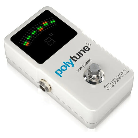 Pedal Afinador Guitarra Eléctrica Tc Electronic Polytune 3 Blanco