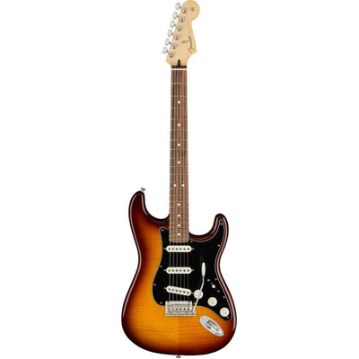 Guitarra Eléctrica Fender Player Stratocaster Plus Top De Aliso Tobacco Burst Brillante Con Diapasón De Granadillo Brasileño