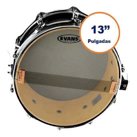 Parche Resonante Para Tarola 13 Pulgadas Evans Drumheads Serie 500 S13r50 Blanco
