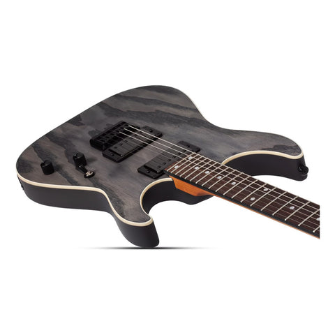 Guitarra Eléctrica Schecter C-1 Standard Charcoal Satin Diestro Gris Oscuro Maple